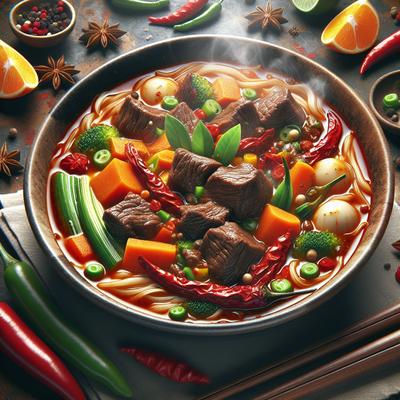 Image of Spicy Beef Vegetable Soup