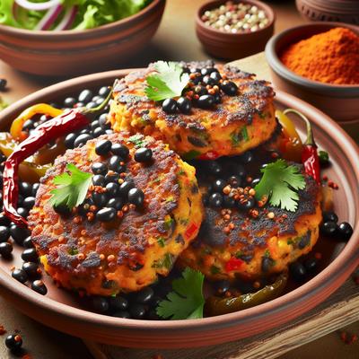 Image of Spicy Black Bean Cakes