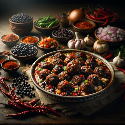 Image of Spicy Black Bean Meat Balls