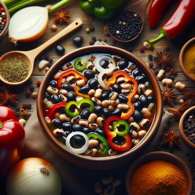 Image of Spicy Black Eyed Pea Soup