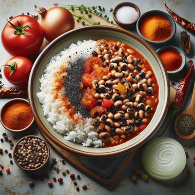 Image of Spicy Black Eyed Peas and Rice