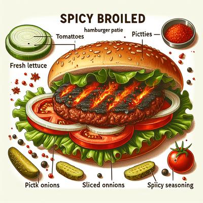 Image of Spicy Broiled Hamburger Patties
