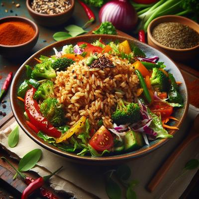 Image of Spicy Brown Rice Salad