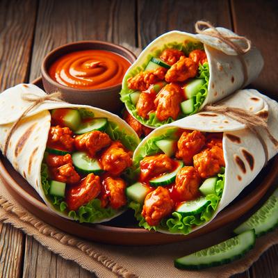 Image of Spicy Buffalo Chicken Wraps