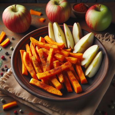 Image of Spicy Butternut Squash Oven Fries with Apples