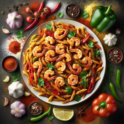 Image of Spicy Cajun Pasta with Shrimp