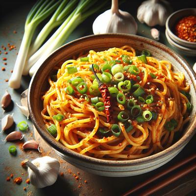 Image of Spicy Capellini with Scallions and Garlic