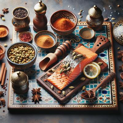 Image of Spicy Cardamom Salmon North African Inspired