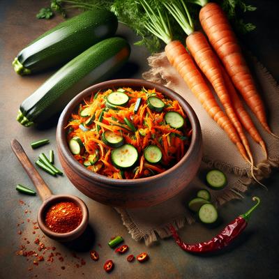 Image of Spicy Carrot and Zucchini Bhaji
