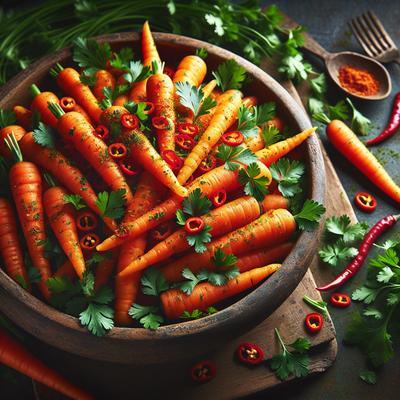 Image of Spicy Carrots with Parsley and Cilantro