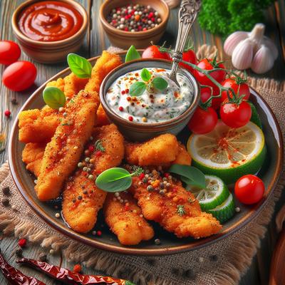 Image of Spicy Catfish Tenders with Cajun Tartar Sauce