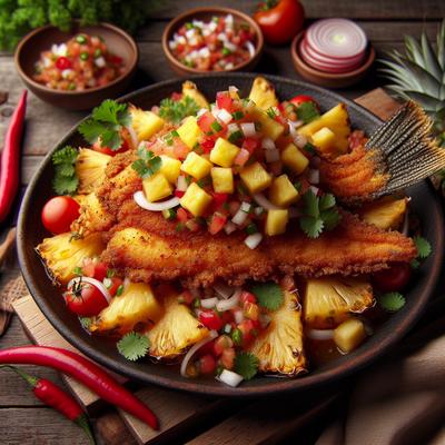 Image of Spicy Catfish with Pineapple Salsa