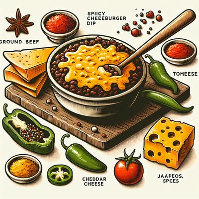 Image of Spicy Cheeseburger Dip