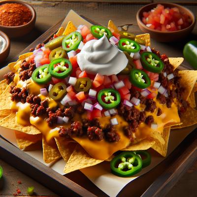 Image of Spicy Cheeseburger Nachos