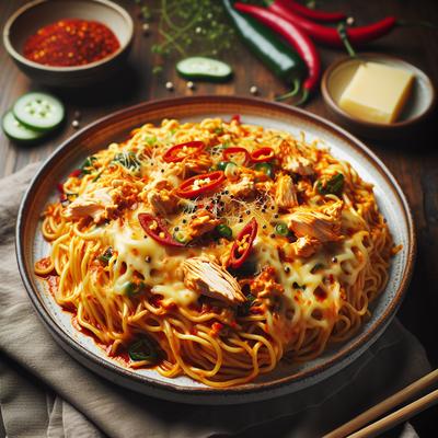 Image of Spicy Cheesy Chicken Noodles