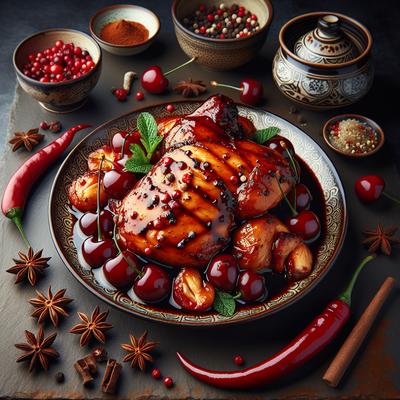 Image of Spicy Cherry Glazed Chicken