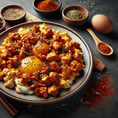 Image of Spicy Chicken and Egg Breakfast Scramble