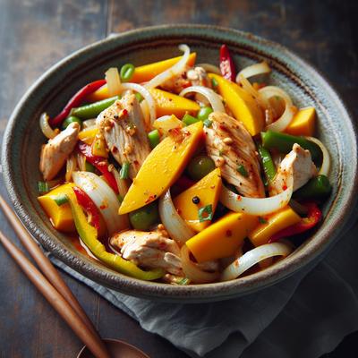 Image of Spicy Chicken and Mango Stir Fry