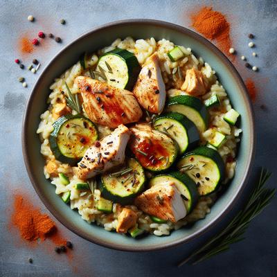 Image of Spicy Chicken and Zucchini Risotto