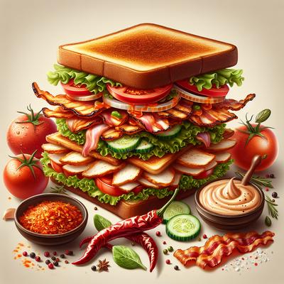 Image of Spicy Chicken Club Sandwich