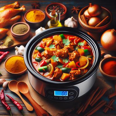 Image of Spicy Chicken Curry Diabetic Crock Pot