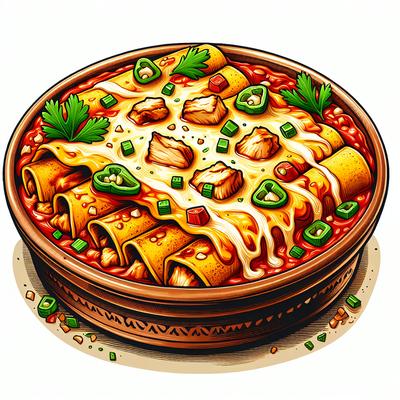 Image of Spicy Chicken Enchilada Casserole