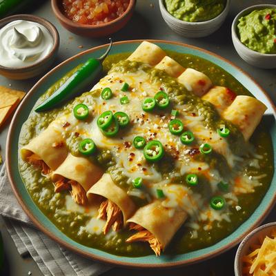 Image of Spicy Chicken Enchiladas Verde