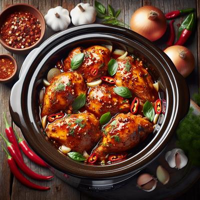 Image of Spicy Chicken in Crock Pot