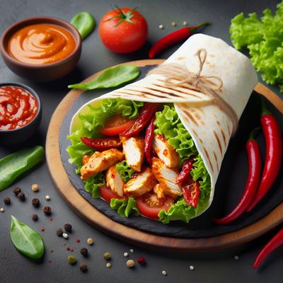 Image of Spicy Chicken Orgasm Wraps