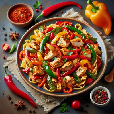 Image of Spicy Chicken Pepper Pasta