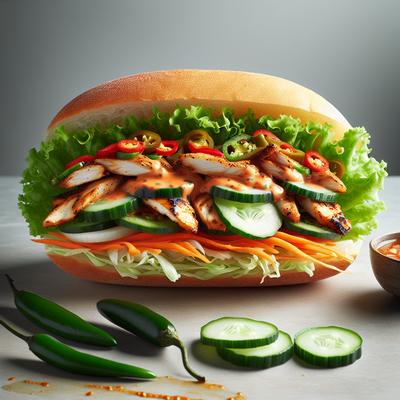 Image of Spicy Chicken Sandwiches Banh Mi Ga