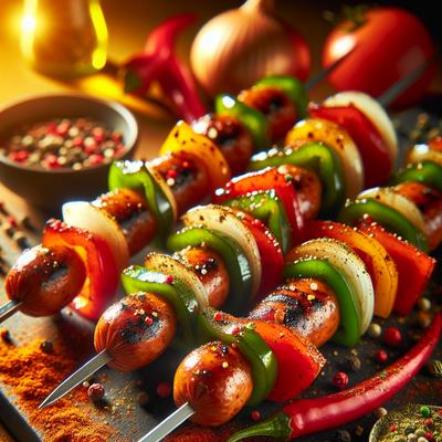 Image of Spicy Chicken Sausage Kabobs