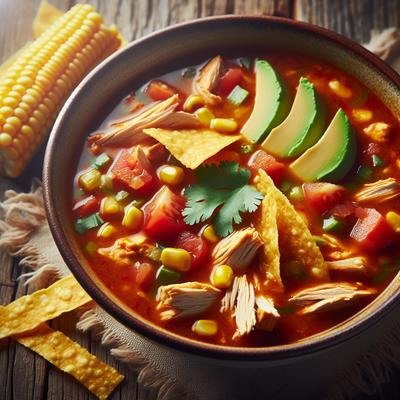 Image of Spicy Chicken Tortilla Soup