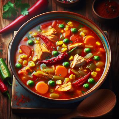 Image of Spicy Chicken Vegetable Soup