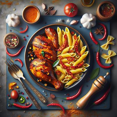 Image of Spicy Chicken with Pasta