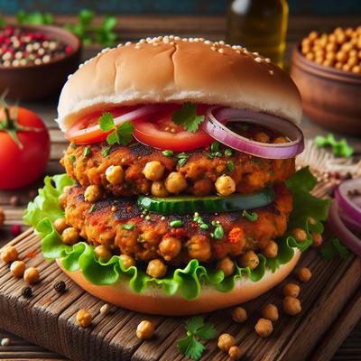 Image of Spicy Chickpea Burgers