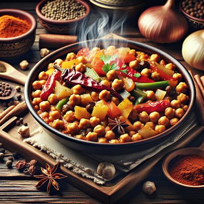 Image of Spicy Chickpea Casserole Vegetarian Delight