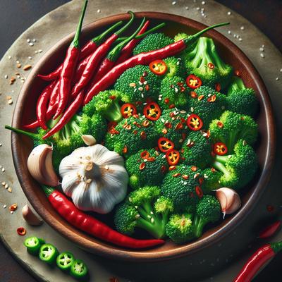 Image of Spicy Chile and Garlic Broccoli