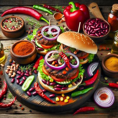 Image of Spicy Chilli Bean Burgers