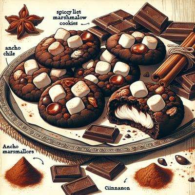 Image of Spicy Chocolate Marshmallow Cookies