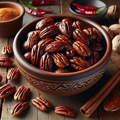 Image of Spicy Cocoa Glazed Pecans