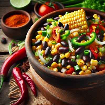 Image of Spicy Corn and Black Bean Salad