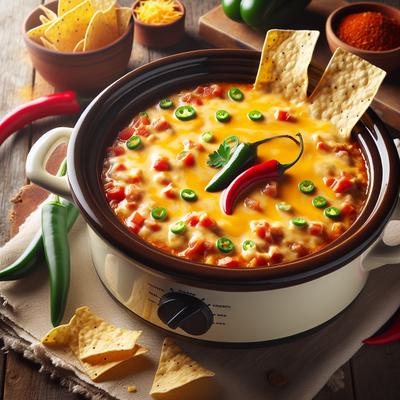 Image of Spicy Crock Pot Queso Cheese Dip