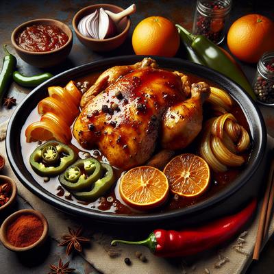 Image of Spicy Crockpot Chicken with Chipotle Marmalade Sauce