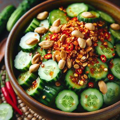 Image of Spicy Cucumber Salad with Peanuts