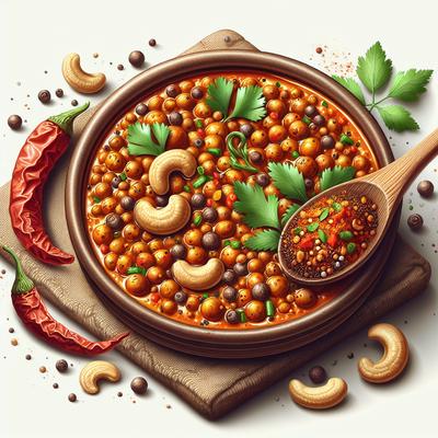 Image of Spicy Curried Lentil Stew with Cashew Nuts