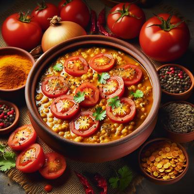 Image of Spicy Dhal with Tomatoes