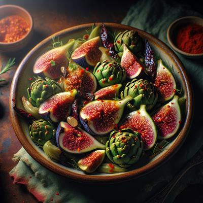 Image of Spicy Fig and Artichoke Salad
