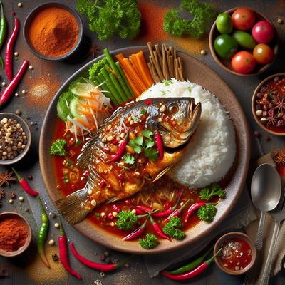 Image of Spicy Fish with Tamarind Sauce