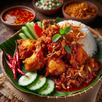 Image of Spicy Fried Chicken Ayam Goreng Pedas